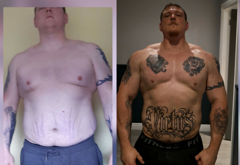 Before and after transformation 1