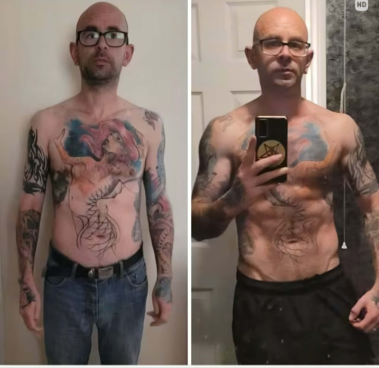Before and after transformation 3